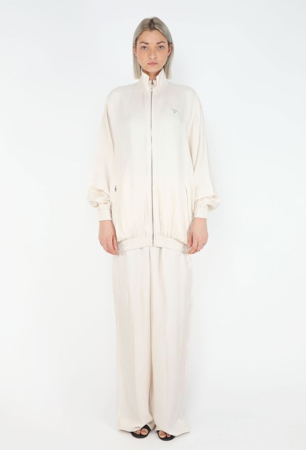 Prada 2023 Silk Oversized Track Ensemble - 4