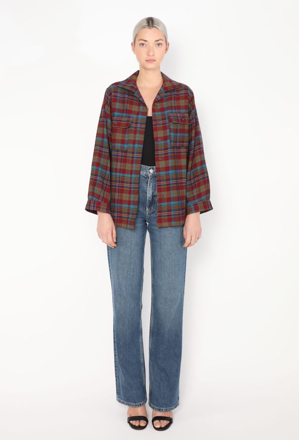 Saint Laurent 1979 Plaid Flannel Shirt - 2 Saint Laurent 1979 Plaid Flannel Shirt - 2