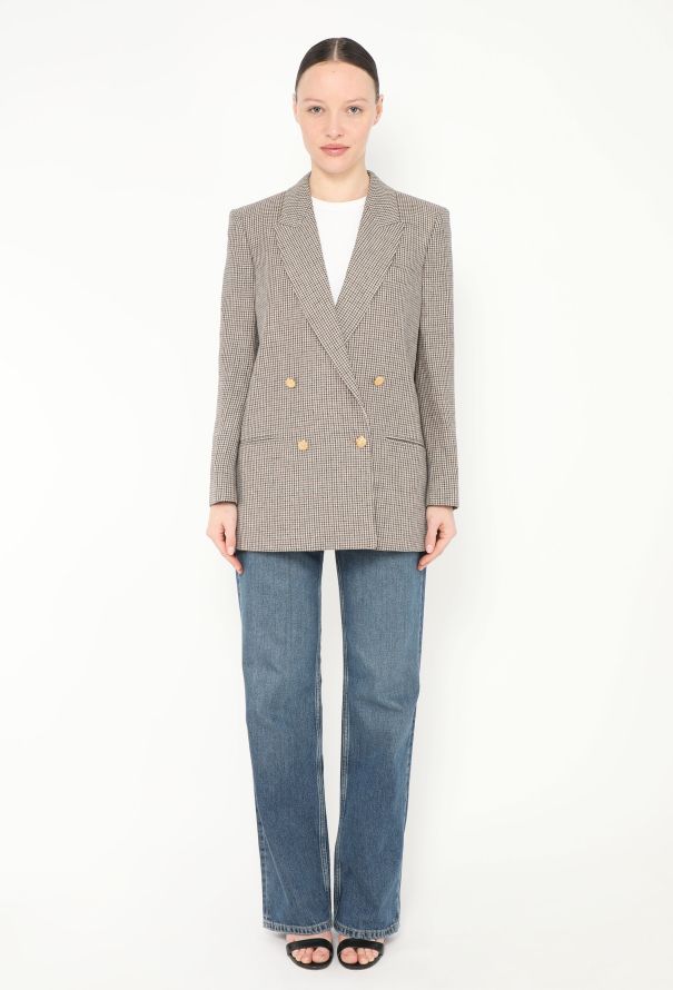 Gucci S/S 2018 'Spiritismo' Houndstooth Blazer - 4