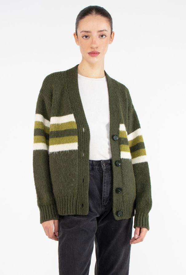 Prada Alpaca Striped Cardigan - 1