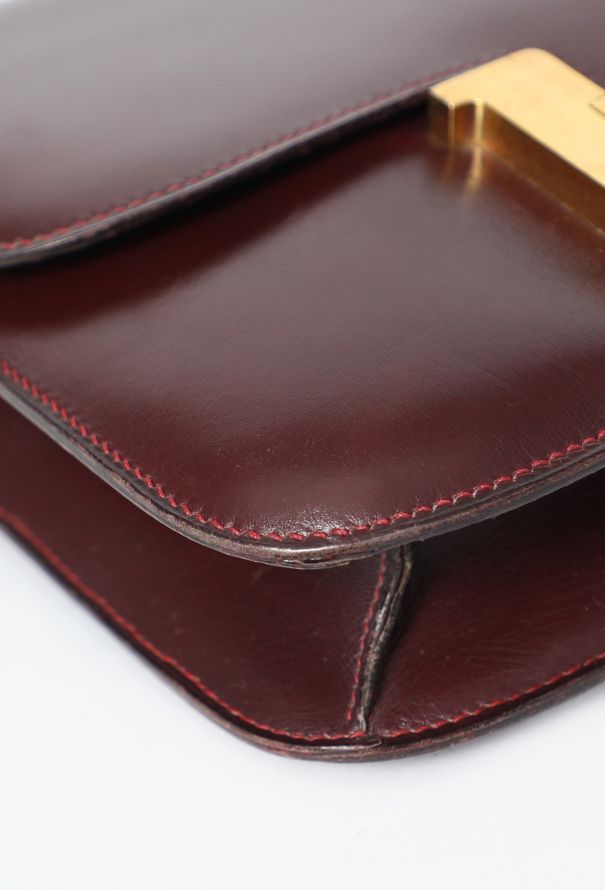 Hermès Vintage Burgundy Box Constance 23 - 11