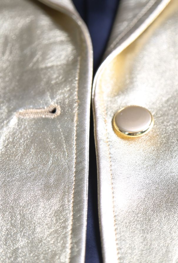 Metallic Leather Blazer | Authentic & Vintage | ReSee