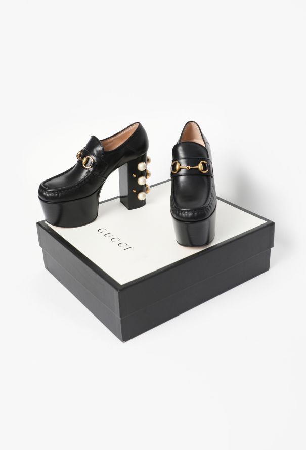 Gucci 2018 Vegas Pearl Platform Loafers - 5
