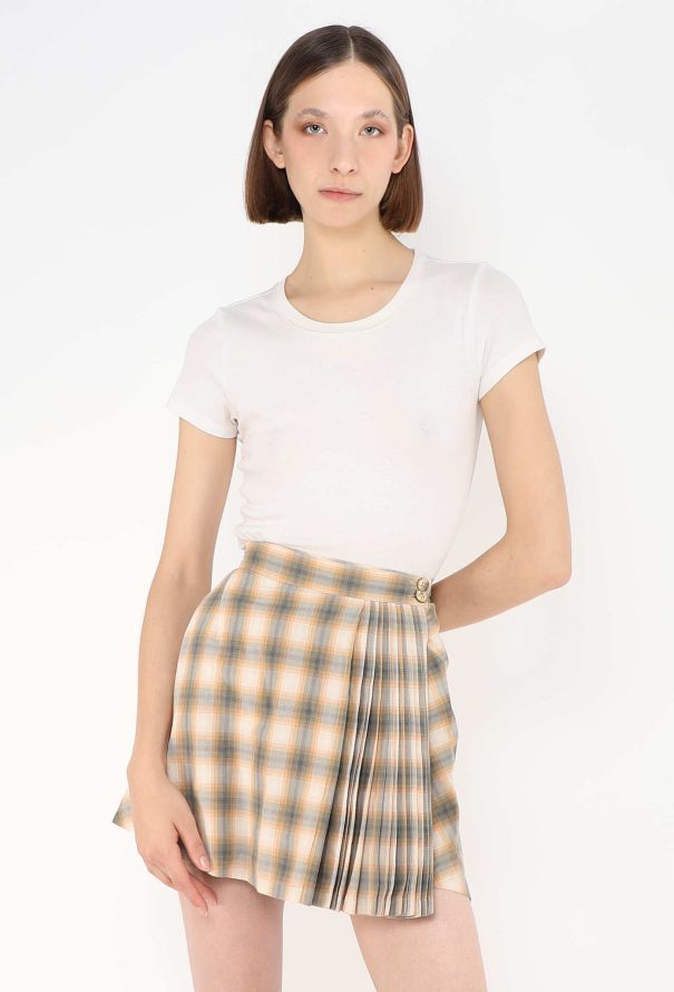 Alaïa Early '90s Tartan Wrap Skirt - 1