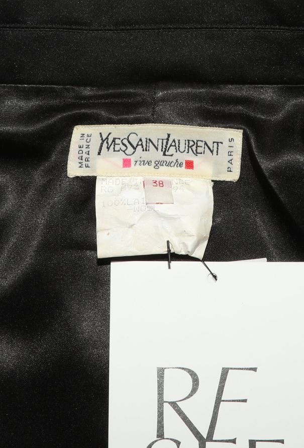 Saint Laurent 1993 Cropped Smoking Blazer - 5