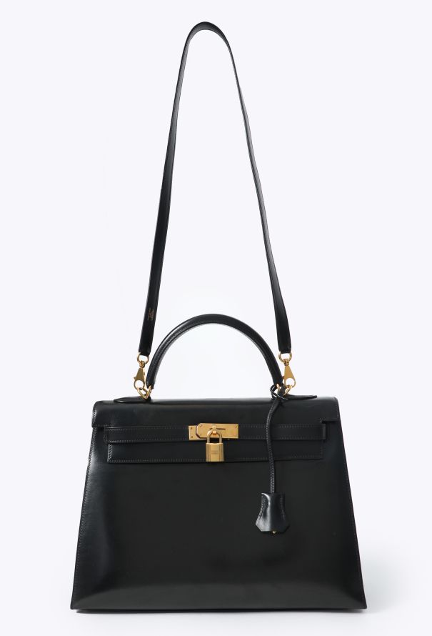 Hermès Vintage Black Box Kelly Sellier 32 - 3