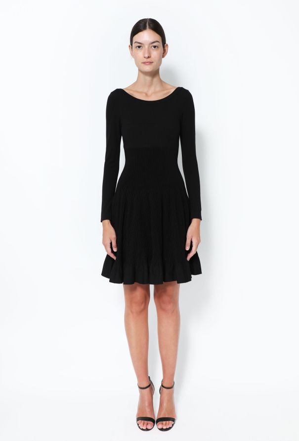 Ribbed knit skater dress deals