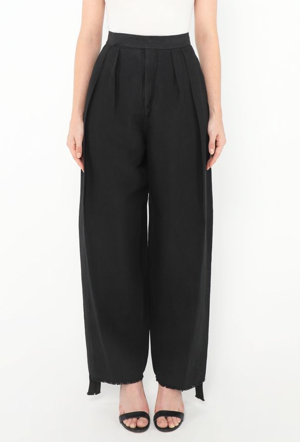 Céline Distressed Silk Smoking Pants - 2