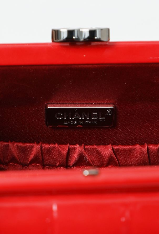 Chanel Patent Chocolate Bar Clutch - 11