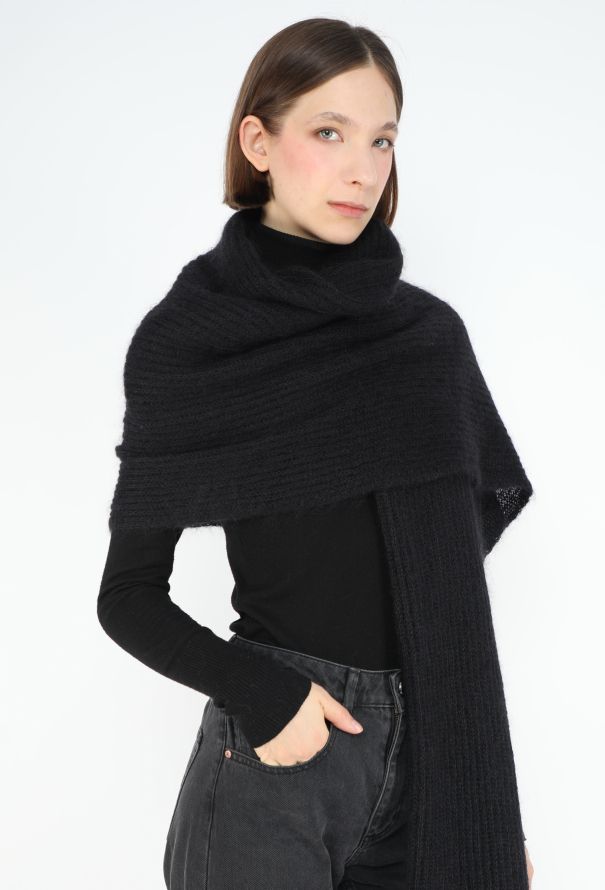 Rick Owens 2008 'Stag' Mohair Knit Shawl - 1