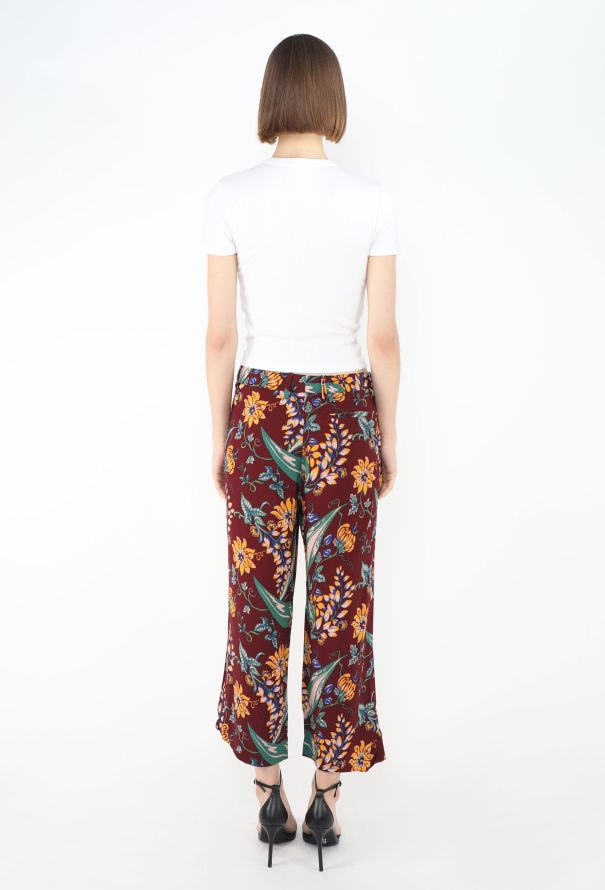 Prada Resort 2014 Tropical Print Pants - 6