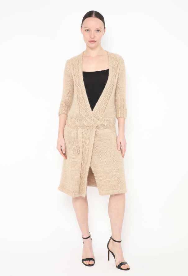 Rodarte Cable-Knit Wrap Dress - 3 Rodarte Cable-Knit Wrap Dress - 3