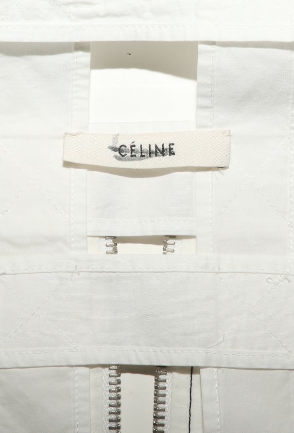 Céline 2015 Cage Overlay Cotton Dress - 5 Céline 2015 Cage Overlay Cotton Dress - 5