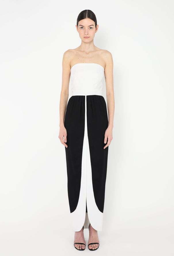 Valentino Vintage Belted Crêpe Tulip Dress - 3