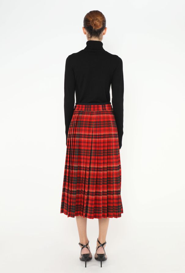 Saint Laurent 1977 Plaid Wrap Skirt - 3 Saint Laurent 1977 Plaid Wrap Skirt - 3