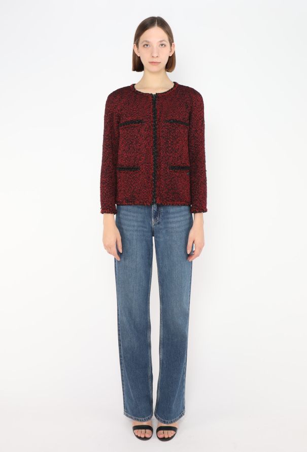 Chanel Braided Trim Tweed Jacket - 2 Chanel Braided Trim Tweed Jacket - 2