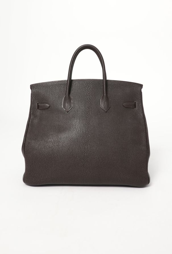 Hermès Ebène Mysore HAC Birkin 35 - 5 Hermès Ebène Mysore HAC Birkin 35 - 5