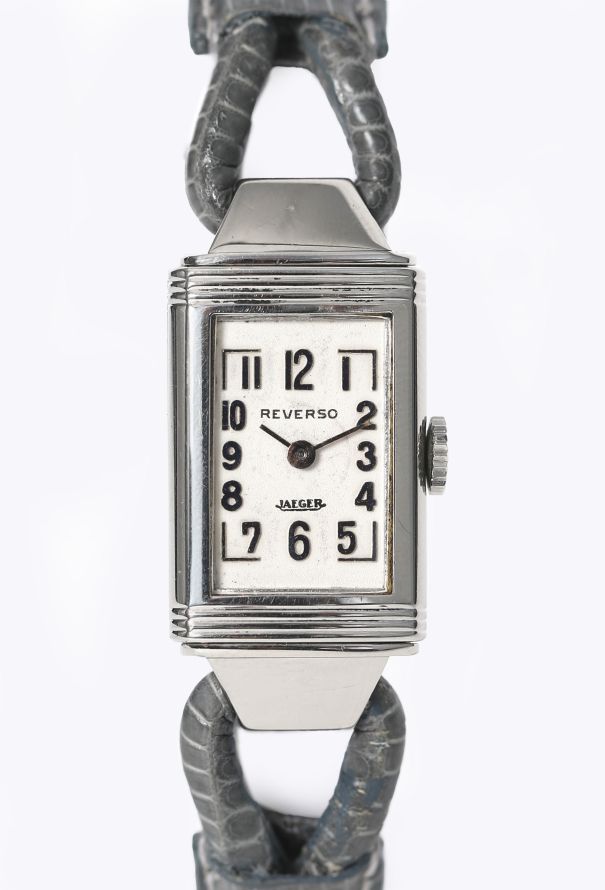Jaeger-LeCoultre Vintage Steel Reverso Cordonnet Watch, 1935 - 3