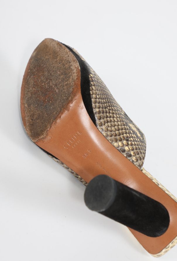 Céline Pre-Fall 2017 Snakeskin Mules - 6
