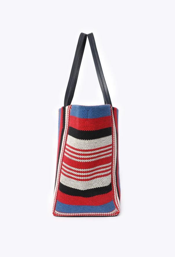 Céline Striped Canvas Phantom Cabas Tote - 5