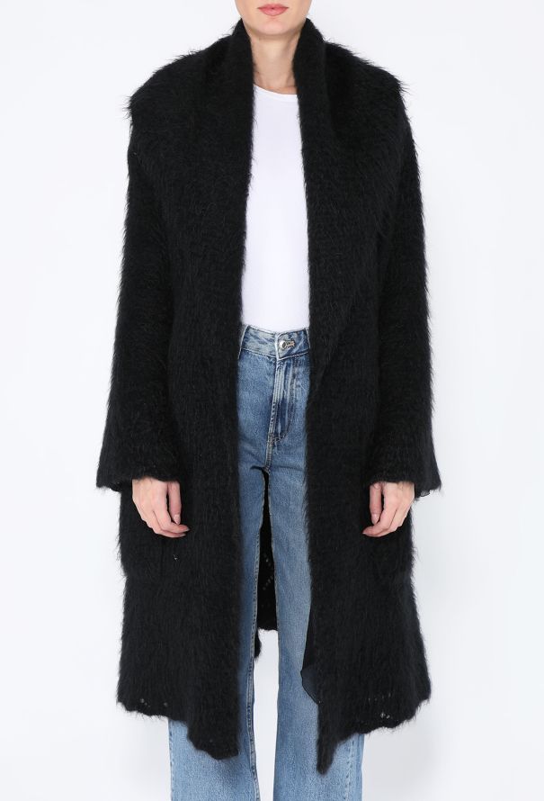 Hermès Brushed Mohair Capelet Coat - 3