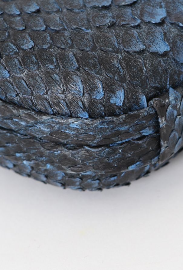 Bottega Veneta Blue Python Clutch - 10