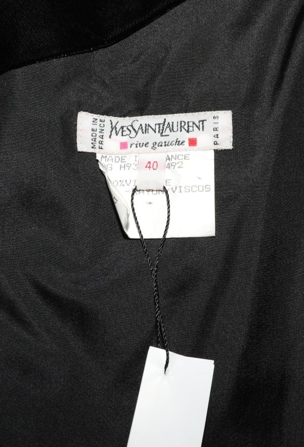 Saint Laurent 1993 Velvet One-Shoulder Gown - 5 Saint Laurent 1993 Velvet One-Shoulder Gown - 5