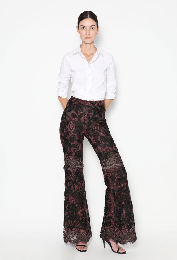 Gucci CAMPAIGN F/W 1999 Lace Palazzo Pants - 6 Gucci CAMPAIGN F/W 1999 Lace Palazzo Pants - 6