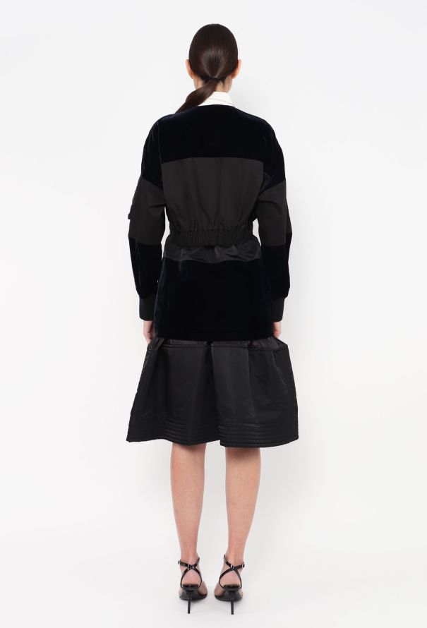 Sacai F/W 2020 Velvet Patchwork Dress - 5 Sacai F/W 2020 Velvet Patchwork Dress - 5