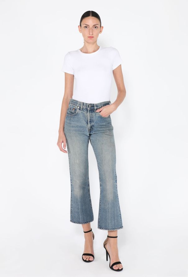 Levi's Vintage Distressed Cropped 517 Jeans - 1