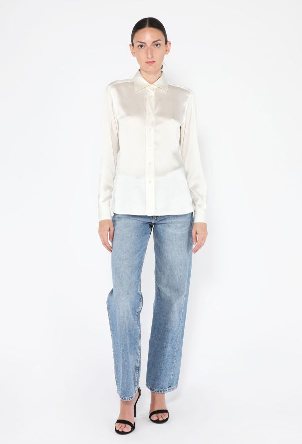 Tom Ford Classic Silk Button Down Blouse, S/S 2024 - 4