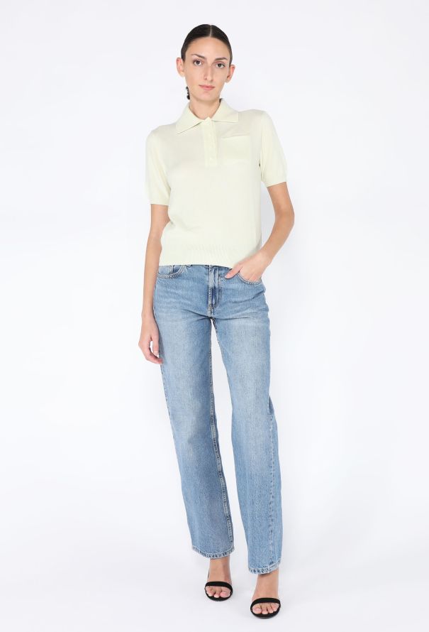 The Row 2023 Olin Cashmere Polo Top - 3