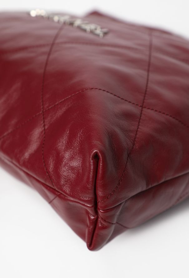 Chanel Burgundy 22 Large Quilted Hobo Bag - 8