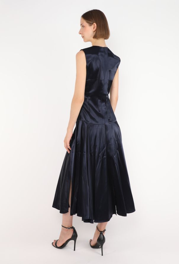 Céline Charmeuse Ruched Dress,  F/W 2016 - 4