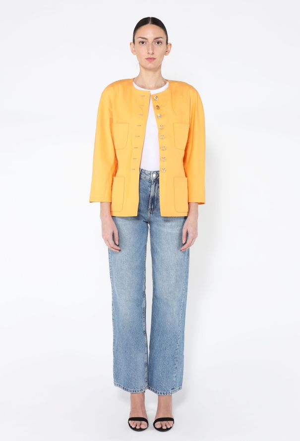 Chanel '90s Classic 'CC' Button Jacket - 5