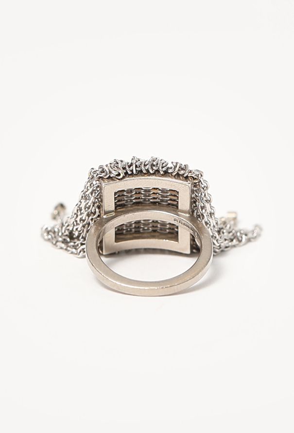 Modern Fine Jewelry Solange 18k White Gold & Diamond Fringe Ring - 5