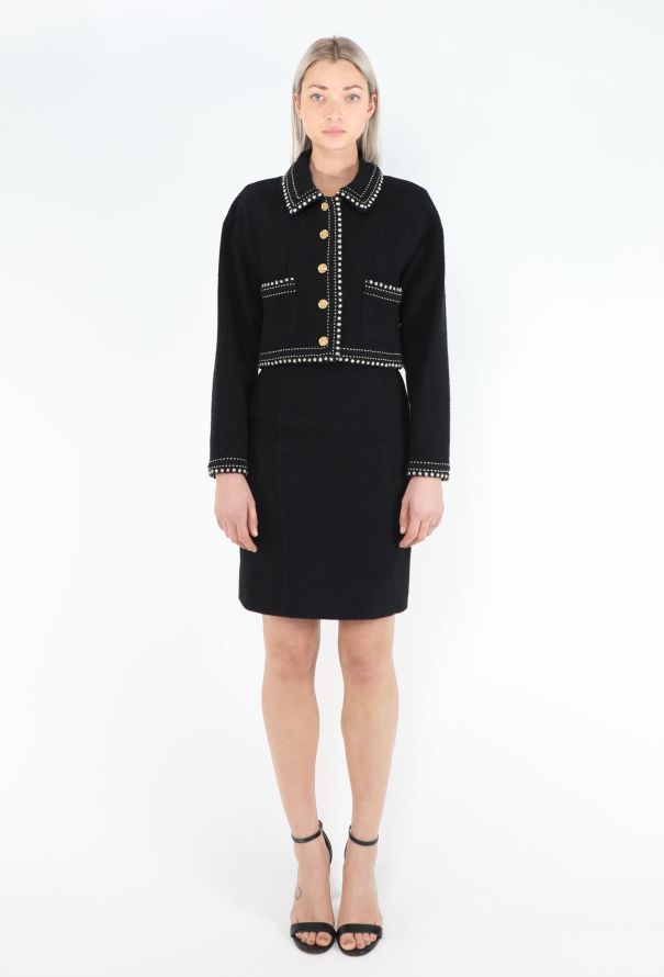 Chanel COLLECTOR S/S 1987 Bouclé Trim Set - 1