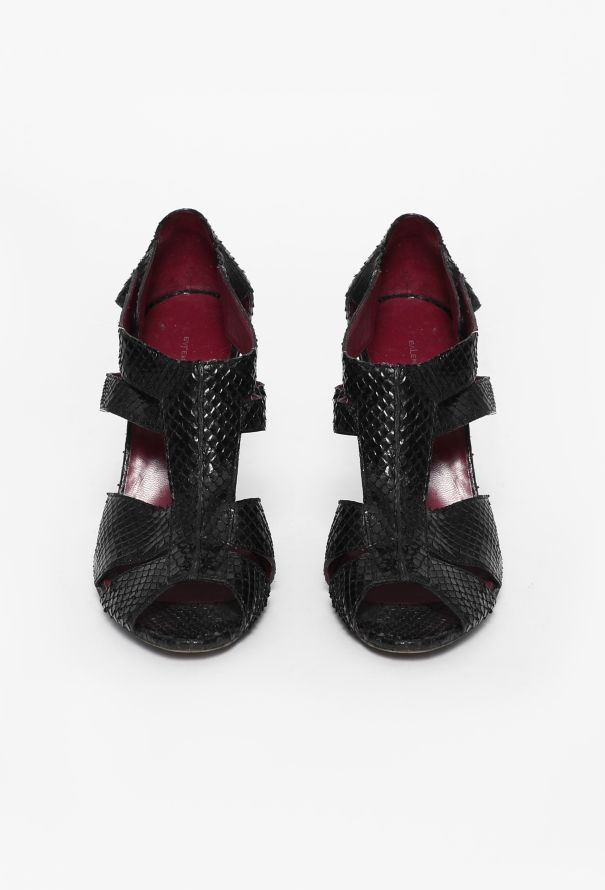 Balenciaga Python Cut-Out Sandals - 3