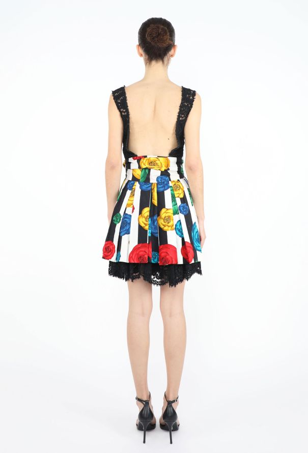 Chanel RARE S/S 1988 Guipure Pleated Camélia Dress - 7