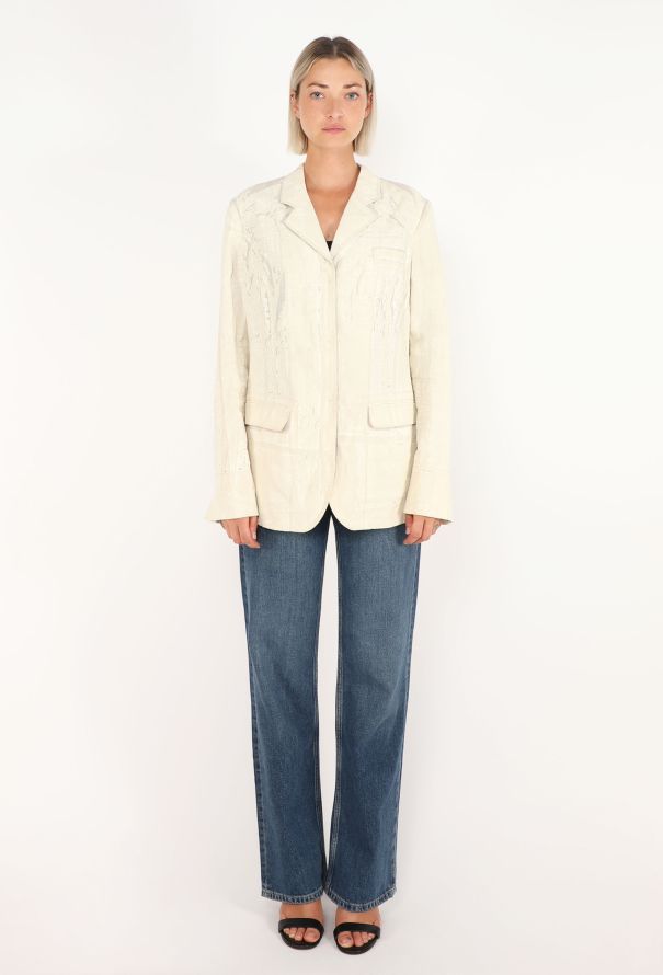 Prada Printed Linen Blazer, S/S 2006 - 3