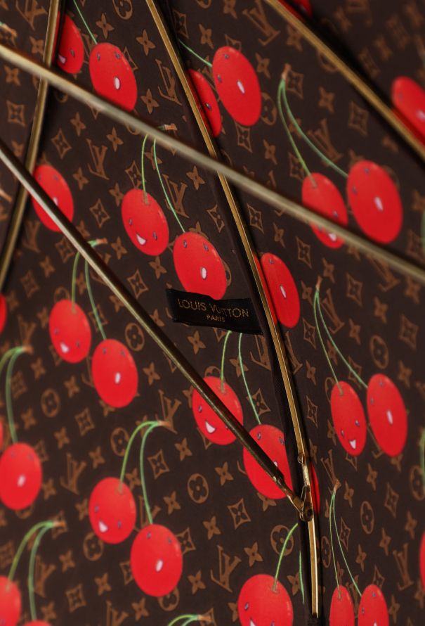 Auth Louis Vuitton Umbrella Monogram Cherry Pattern Parapluie Takashi  Murakami