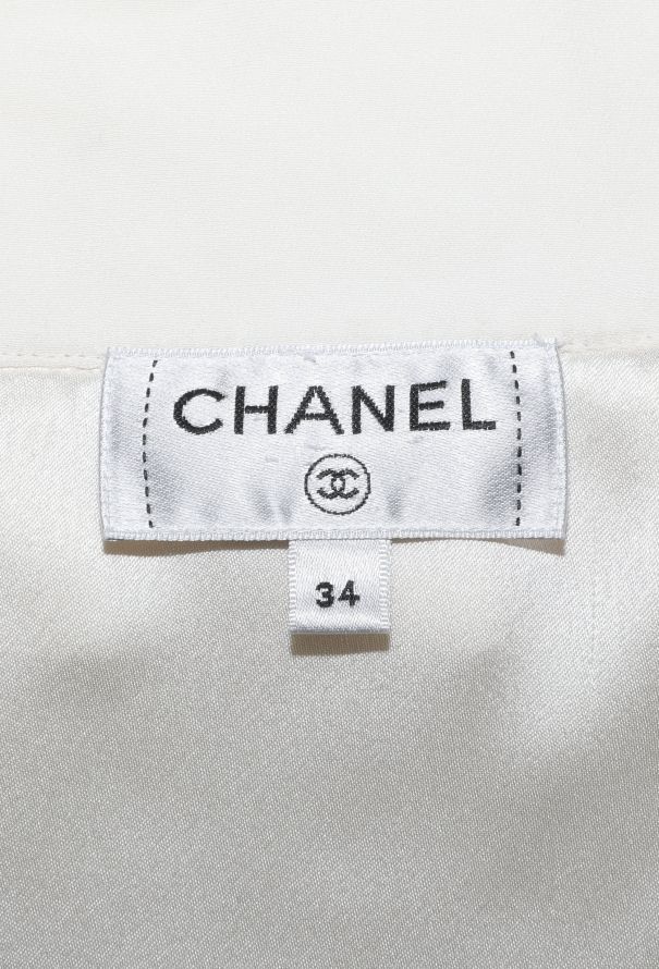 Chanel 2019 Ruffled Trim Silk Blouse - 6