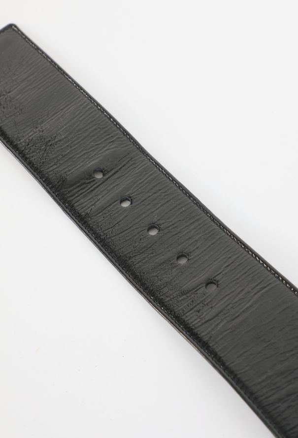 Saint Laurent Patent Leather Buckle Belt - 8