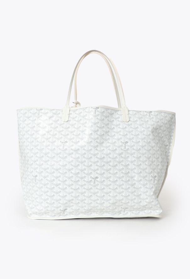 Goyard Saint Louis PM Tote Bag White Goyardine canvas - 5