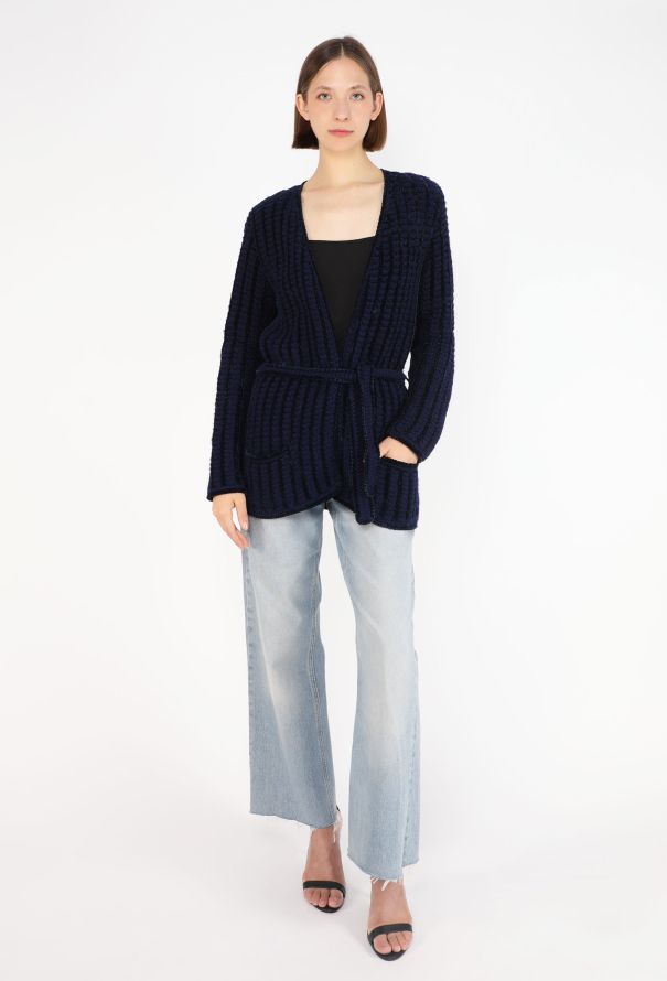 Saint Laurent Belted Wool Knit Cardigan, F/W 1975 - 6