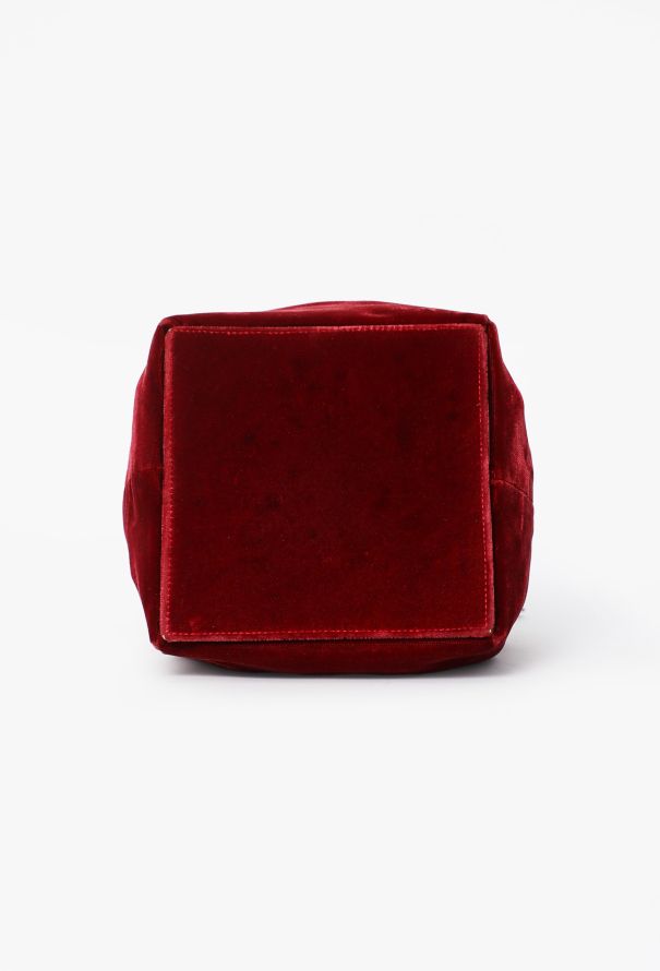Saint Laurent Vintage Mini Velvet Bucket Bag - 6