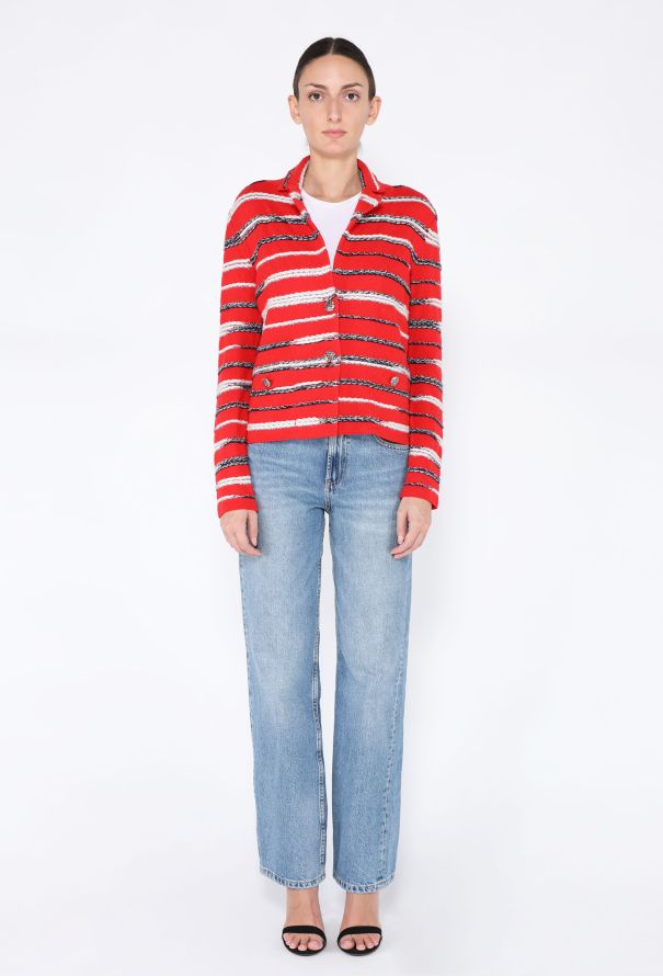 Chanel S/S 2020 Cashmere Striped Cardigan - 4