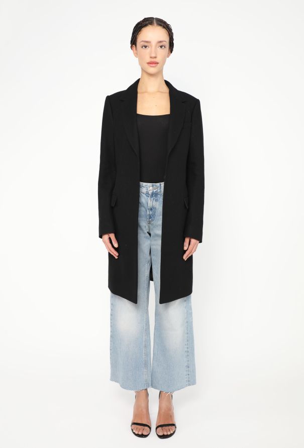 Balmain Notched Cashmere Belted Coat - 2 Balmain Notched Cashmere Belted Coat - 2