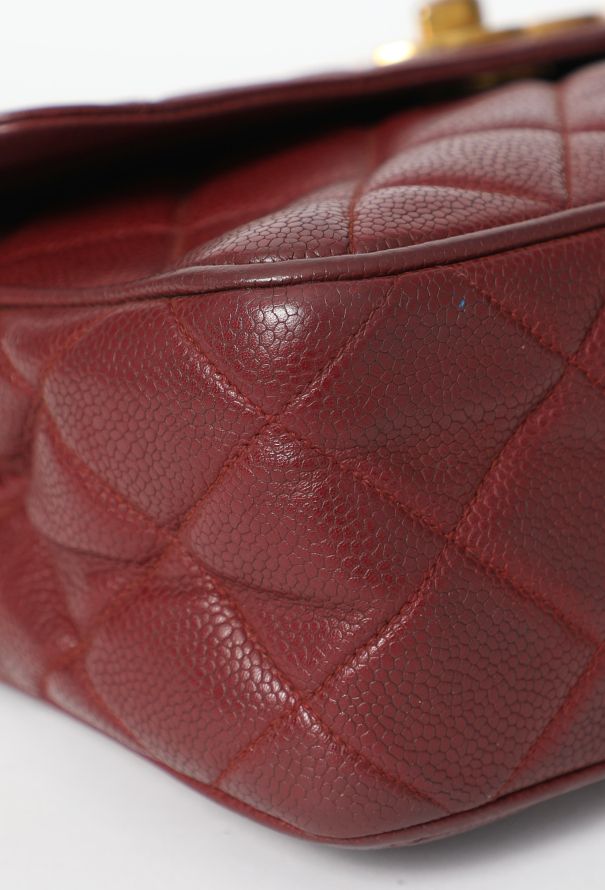 Chanel Vintage '90s Quilted Caviar Shoulder Bag - 10