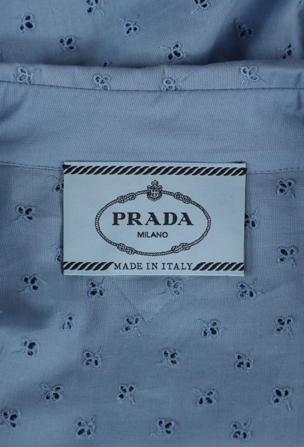 Prada Poplin Eyelet Shirt Dress, 2024 - 5